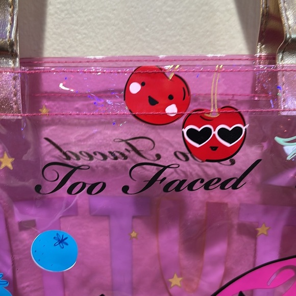 Too Faced Pink Tutti Frutti Tote Bag - Picture 7 of 7